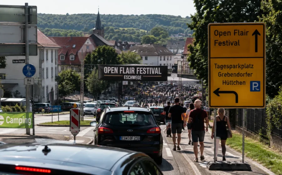 Verkehr rund um das Open Flair Festival: Das müssen Besucher wissen
